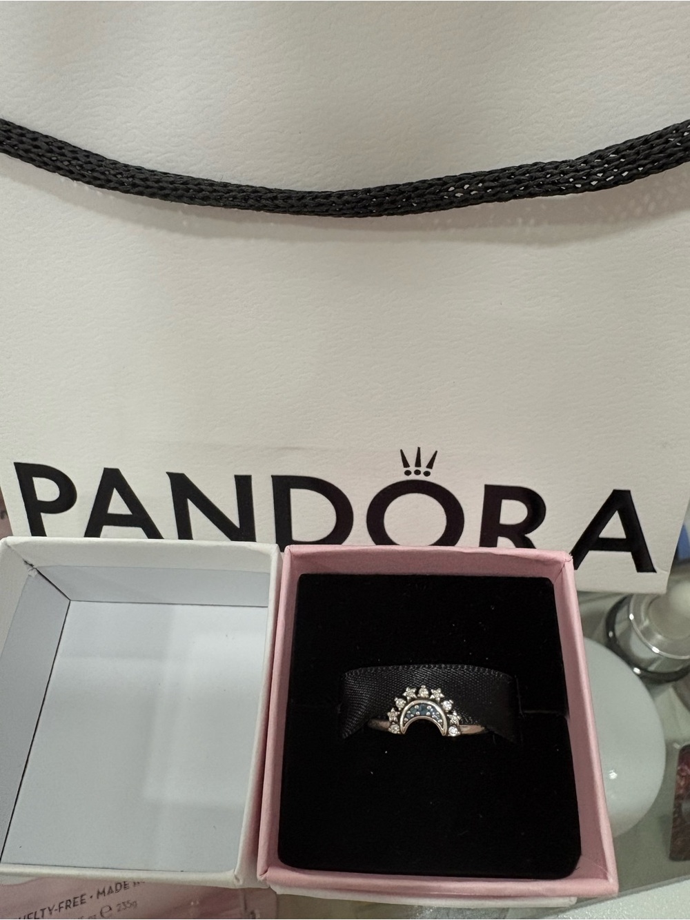 Pandora moon ring size 6